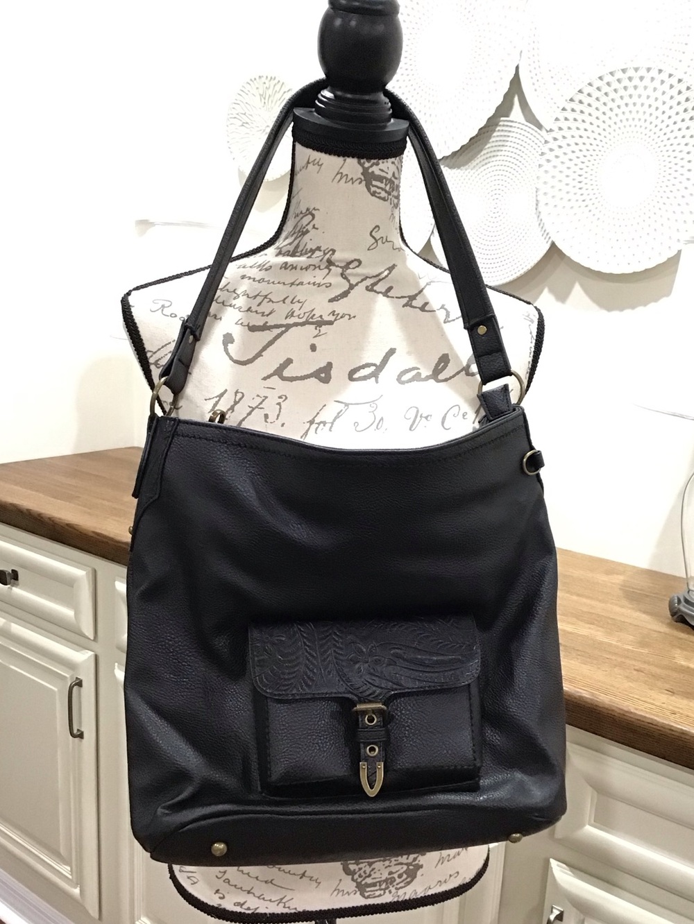 Classic Black Shoulder Bag